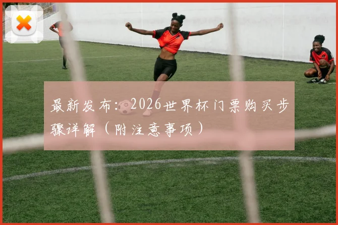 最新发布:2026世界杯门票购买步骤详解(附注意事项)